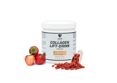 Collagen-Lift-Drink mit L-Lysin - Erdbeere von Natura Vitalis