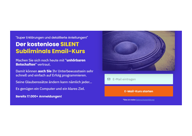 Kostenloser Silent-Subliminal E-Mail-Kurs