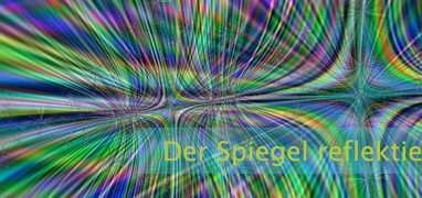 Der Spiegel reflektiert das Bild