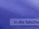 In die falsche Richtung gehen