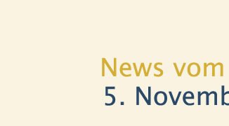News vom Sonntag, 5. November 2023