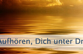 Aufhören, Dich unter Druck zu setzen