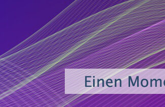 Einen Moment innehalten