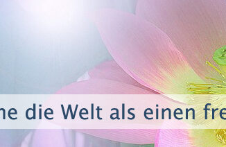 Sehe die Welt als einen freundlichen Ort