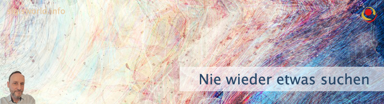 Nie wieder etwas suchen Nie wieder etwas suchen