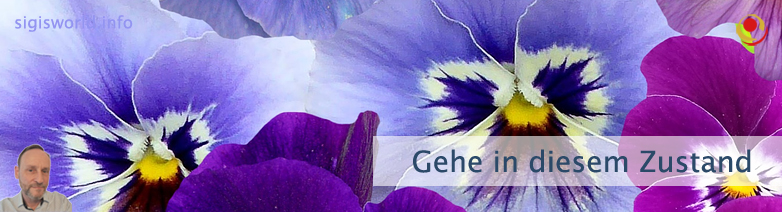 Gehe in diesem Zustand