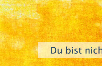 Du bist nicht nur das Feld
