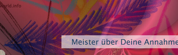 Meister über Deine Annahmen