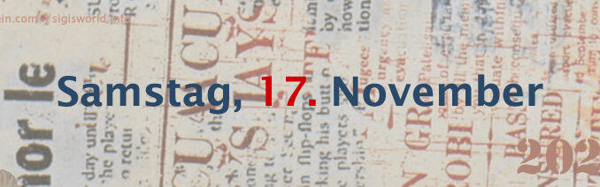 News vom Sonntag, 17. November 2024