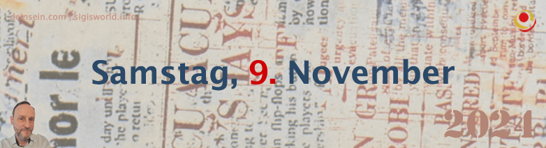 News vom Samstag, 9. November 2024