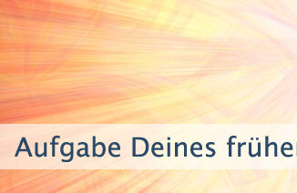 Aufgabe Deines früheren Gesprächs