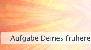 Aufgabe Deines früheren Gesprächs