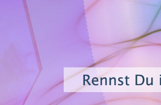 Rennst Du in eine Mauer