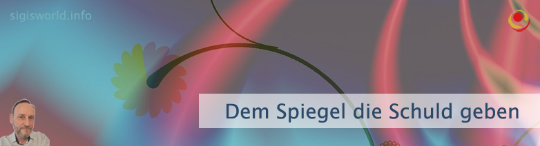 Dem Spiegel die Schuld geben