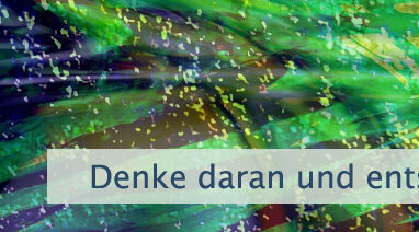 Denke daran und entspanne Dich