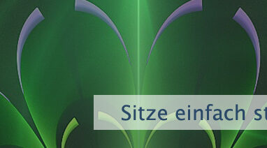 Sitze einfach still zu Hause