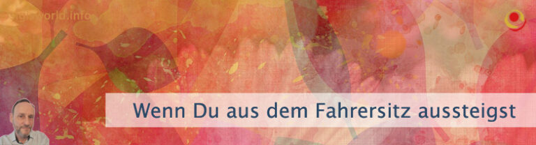 Wenn Du aus Deinem Fahrersitz aussteigst