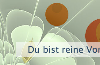Du bist reine Vorstellungskraft